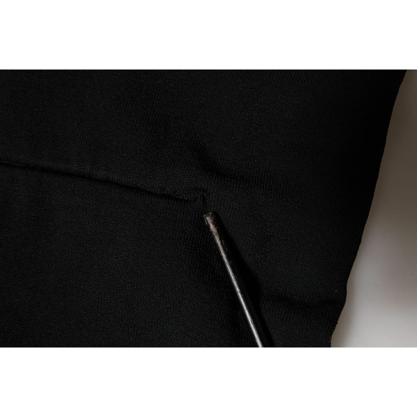 Dolce & Gabbana Black Viscose Turtle Neck Crop Pullover Top Dolce & Gabbana