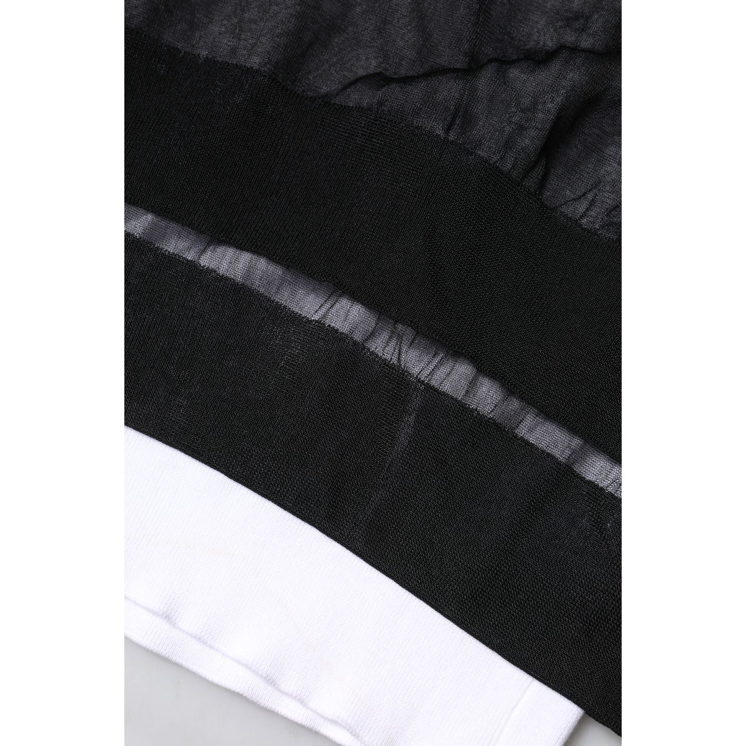 Dolce & Gabbana Black White Logo Knitted Pullover Sweater