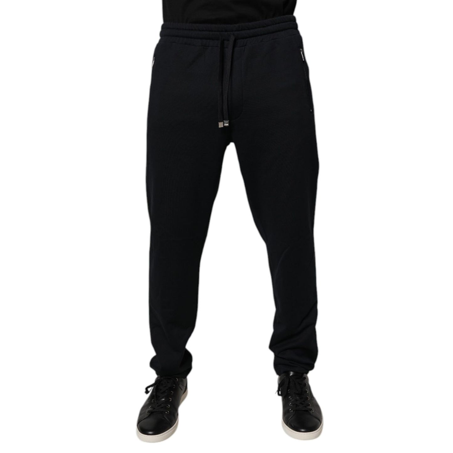Dolce & Gabbana Blue Cotton Jogger Jogging Men Trouser Pants Dolce & Gabbana