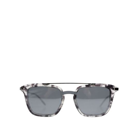 Dolce & Gabbana Gray Havana Acetate Square DG4327 Eyewear Sunglasses Dolce & Gabbana