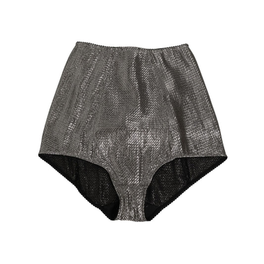 Dolce & Gabbana Gray Silk Stretch Slip Girdle Panty Underwear Dolce & Gabbana