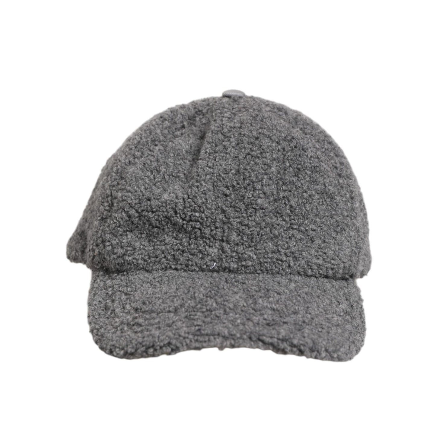 Dolce & Gabbana Gray Wool Fleece Rapper Men Baseball Capello Hat
