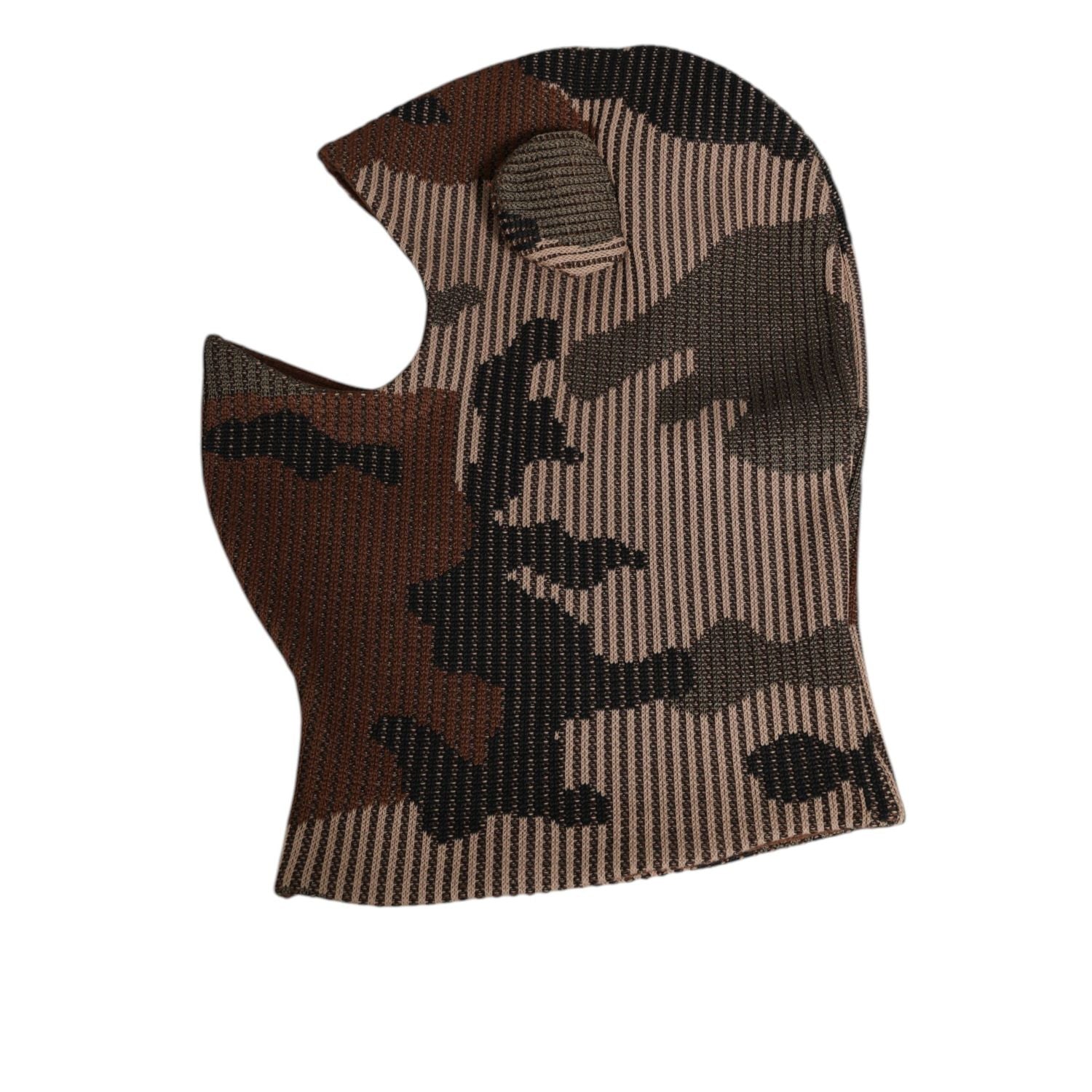 Dolce & Gabbana Multicolor Camouflage Balaclava Mask Men Cap One Size Hat