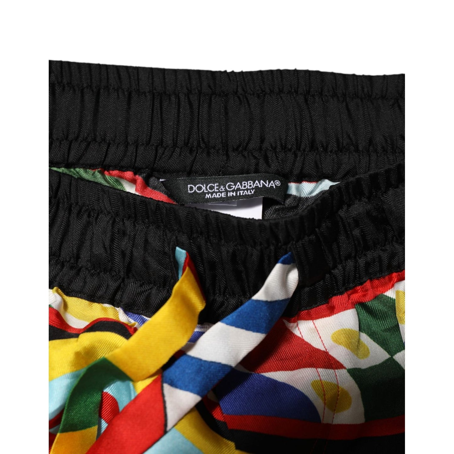 Dolce & Gabbana Multicolor Sicilian Carretto Shorts Swimwear