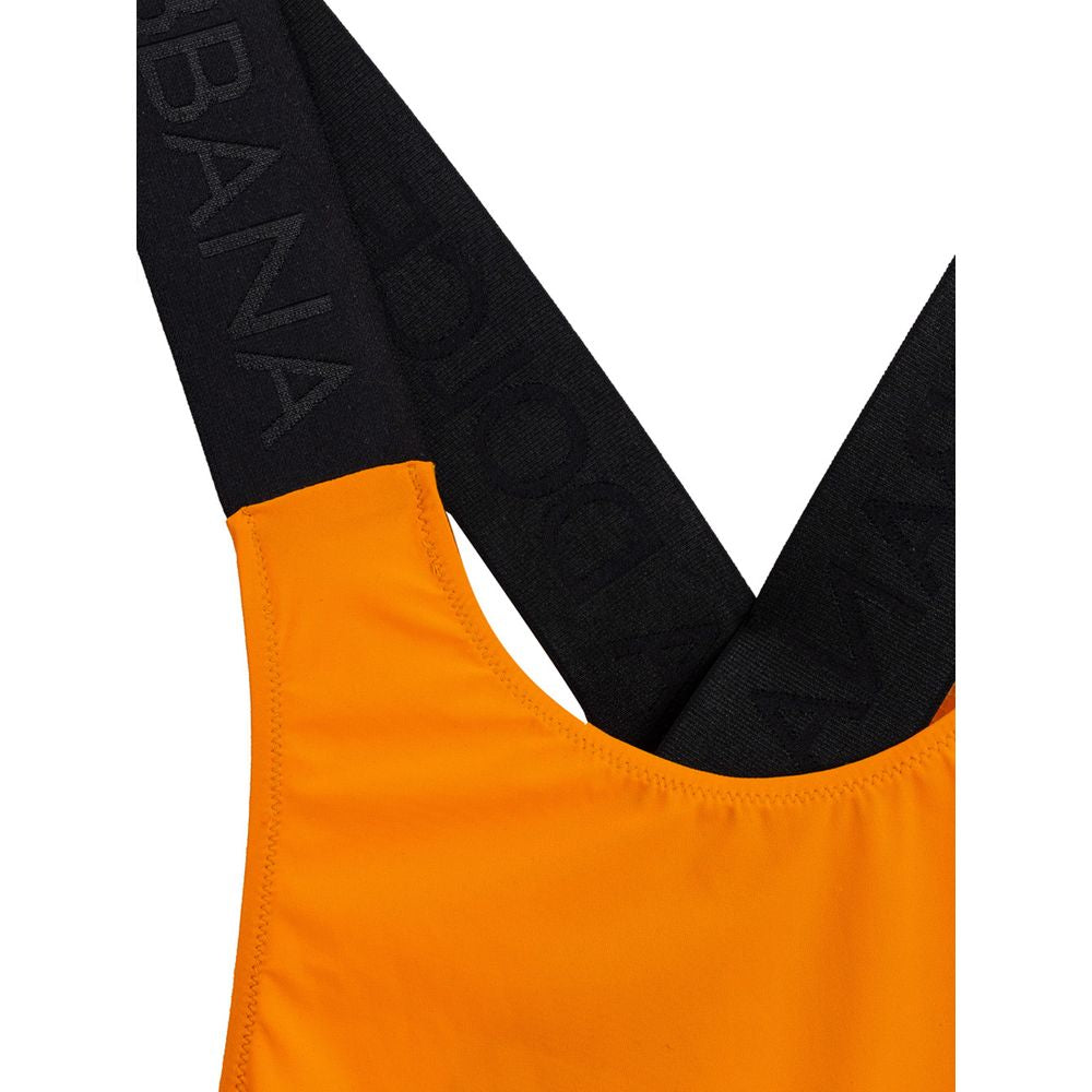 Dolce & Gabbana Orange Polyester One-Piece Swimsuit