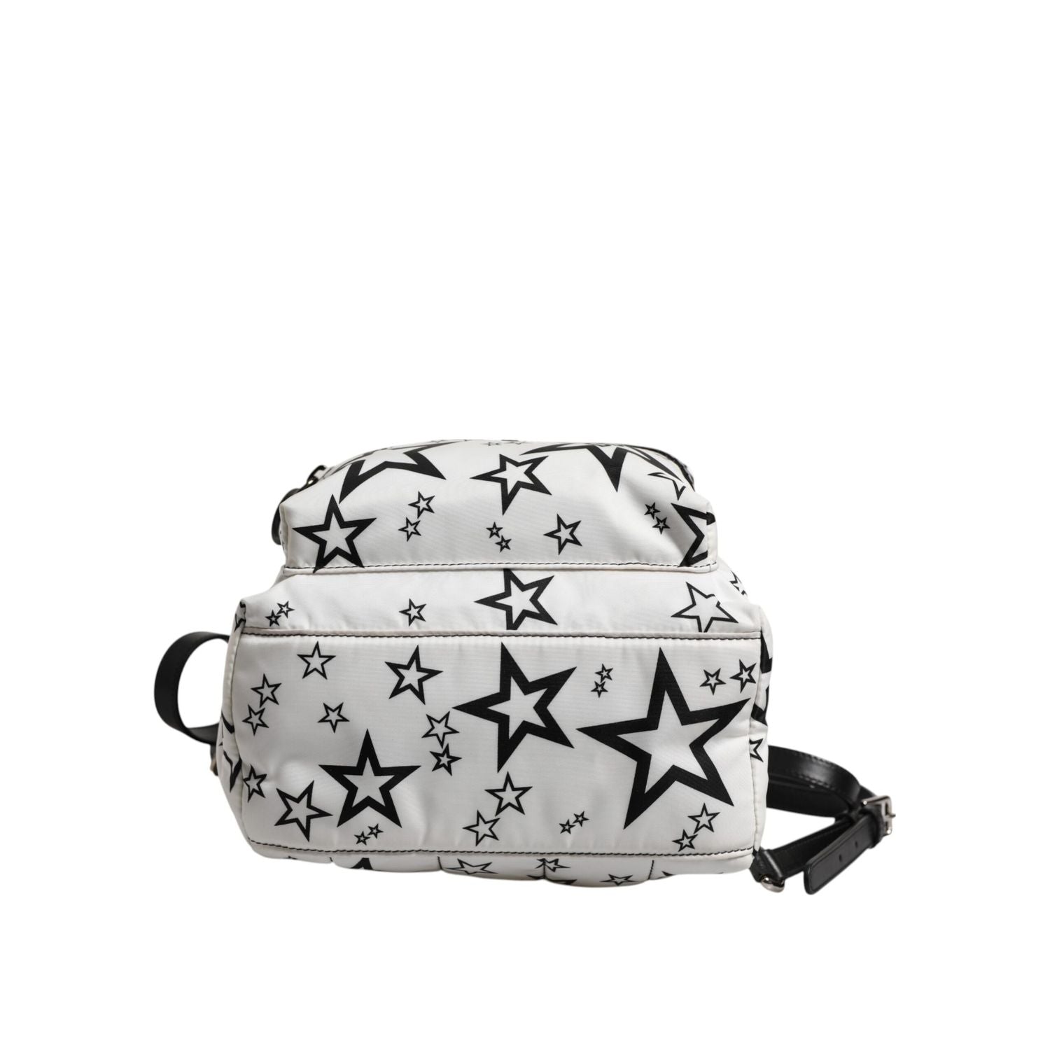 Dolce & Gabbana White DG Stars Print Nylon Travel Backpack Bag
