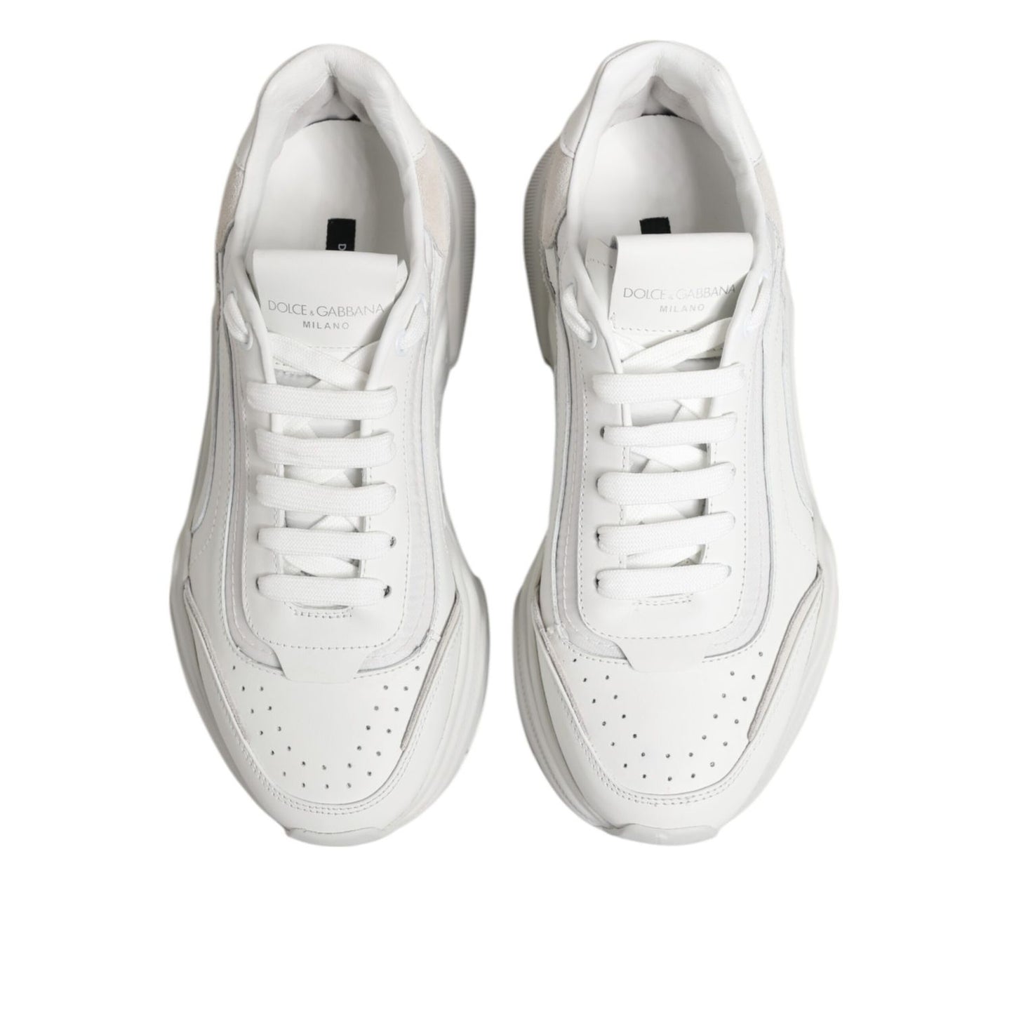 Dolce & Gabbana White Daymaster Low Top Men Sneakers Shoes