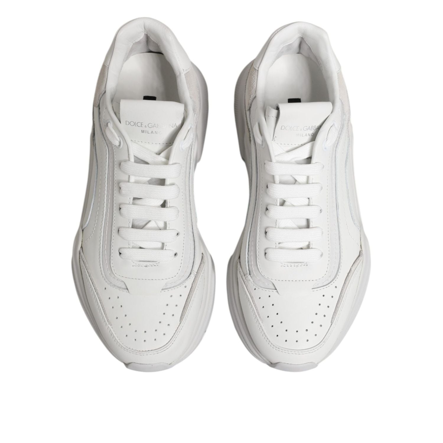 Dolce & Gabbana White Daymaster Low Top Mens Sneakers Shoes