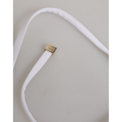 Dolce & Gabbana White Logo Swimsuit 2 Piece Top Bottom Swimwear