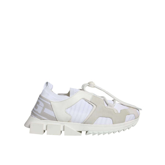 Dolce & Gabbana White Mesh Sorrento Trekking Sneakers Shoes Dolce & Gabbana