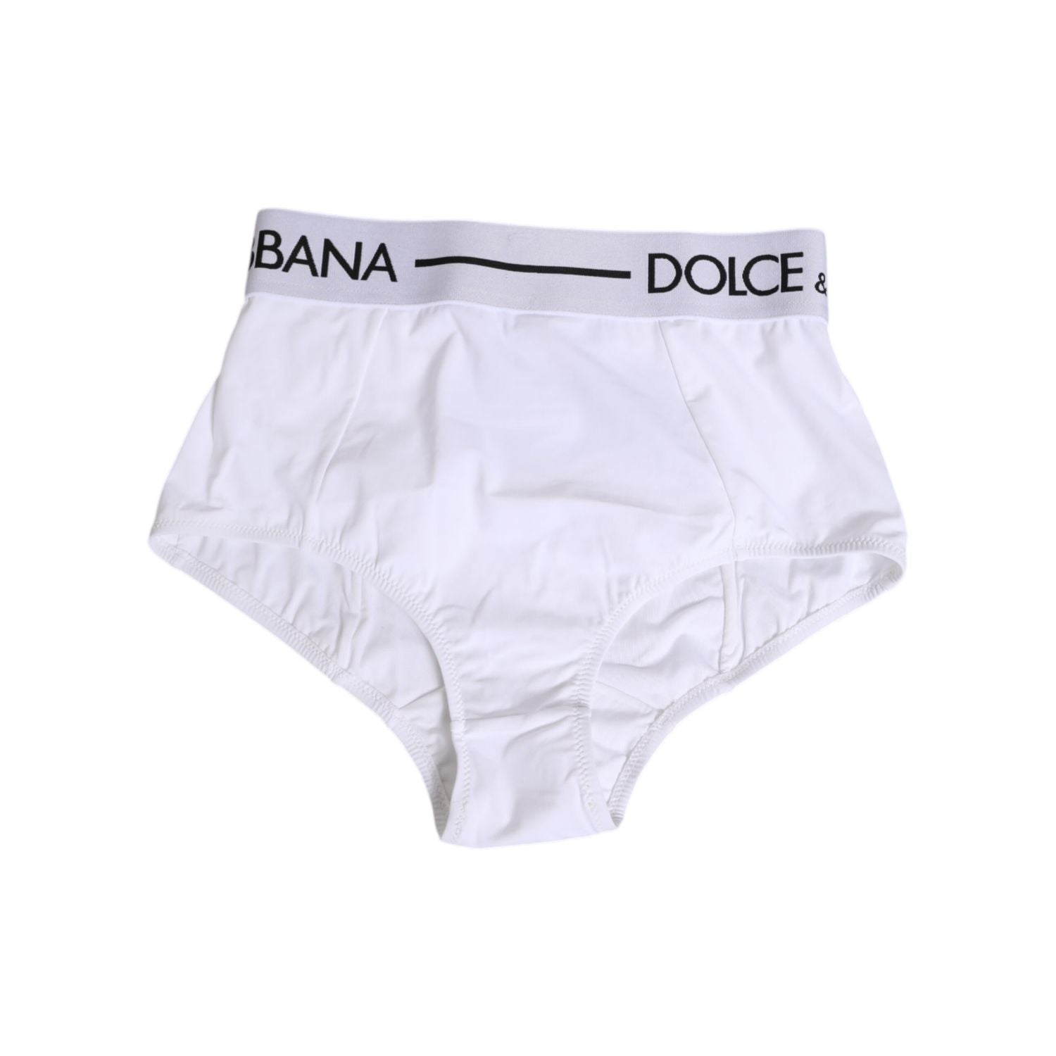 Dolce & Gabbana White Nylon Logo Waistband Panty Underwear