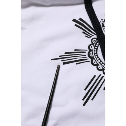 Dolce & Gabbana White Sacred Heart Hooded Sweatshirt Sweater Dolce & Gabbana