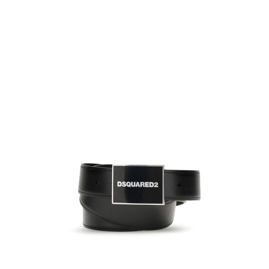 Dsquared² Black Calf Leather Bos Taurus Regular Belt Dsquared²