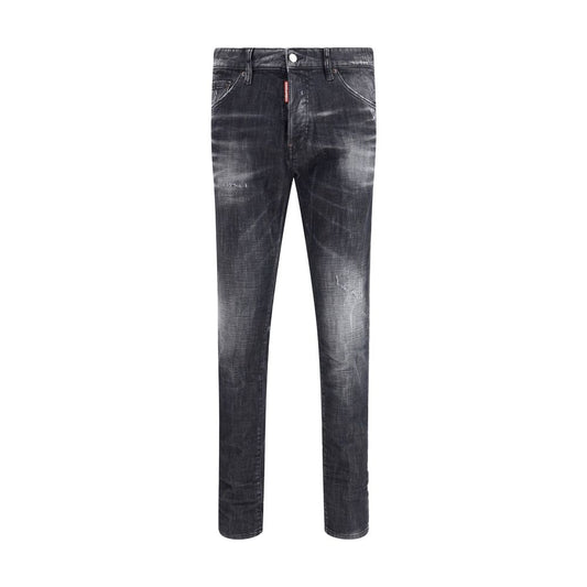 Dsquared² Black Cotton Slim Fit Jeans Dsquared²