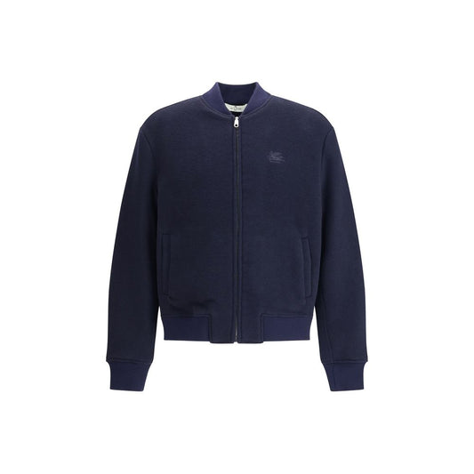 Etro Blue Wool Bomber Etro