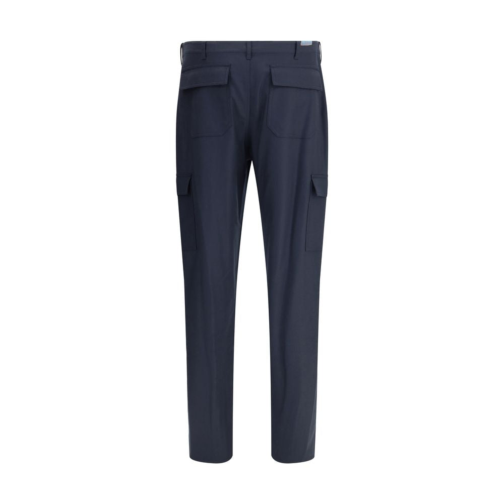 Etro Blue Wool Cargo Pants Etro