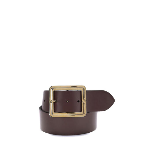 Etro Brown Calf Leather Bos Taurus Regular Belt Etro