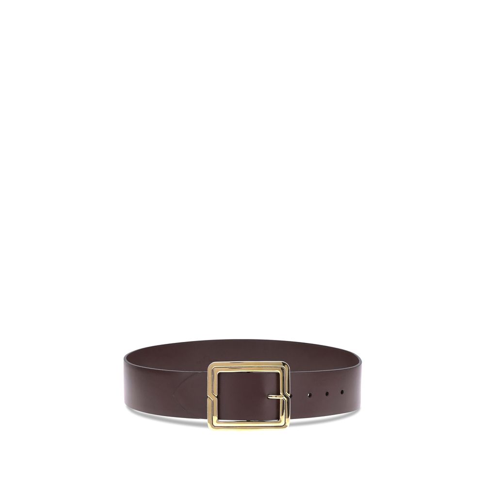 Etro Brown Calf Leather Bos Taurus Regular Belt Etro