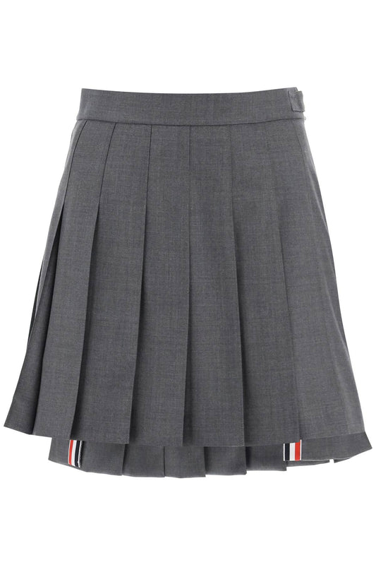 Thom Browne wool pleated mini skirt Skirts Thom Browne