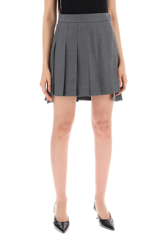 Thom Browne wool pleated mini skirt Skirts Thom Browne