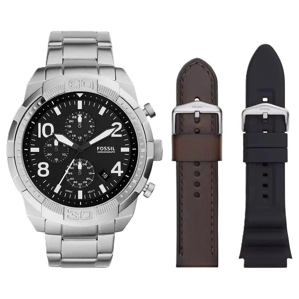 FOSSIL Mod. BRONSON Special Pack + 2 Extra Straps WATCHES FOSSIL