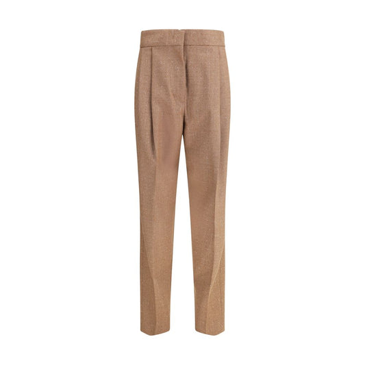 Fabiana Filippi Beige Fleece Wool Dress Pants Fabiana Filippi