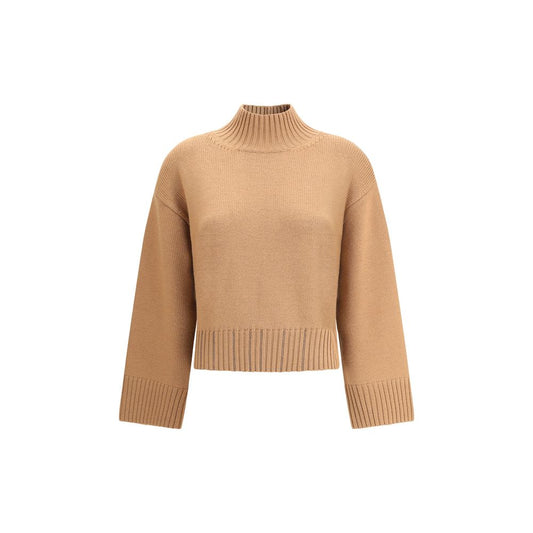 Fabiana Filippi Beige Fleece Wool Sweatshirt Fabiana Filippi
