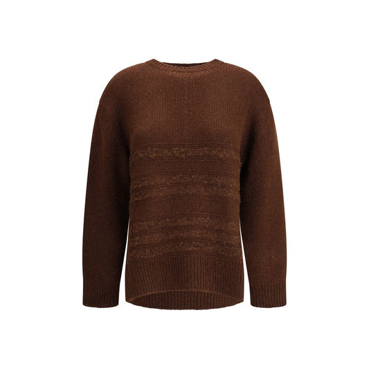 Fabiana Filippi Brown Camel Hair Sweatshirt Fabiana Filippi