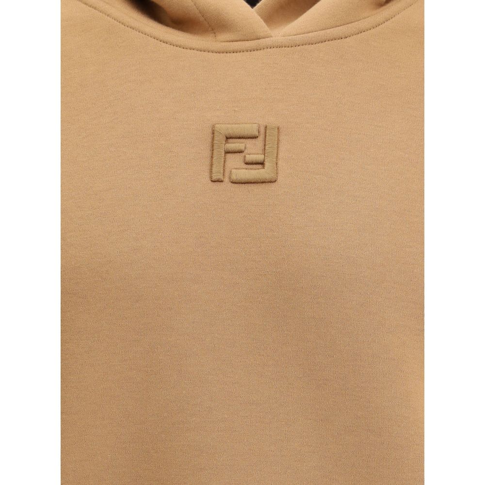 Fendi Beige Cotton Sweatshirt Fendi