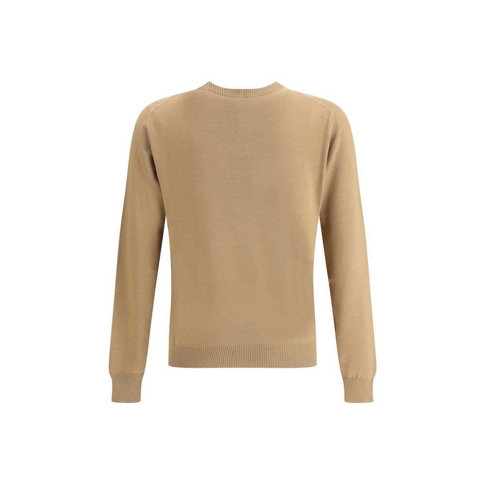 Fendi Beige Fleece Wool Sweatshirt Fendi