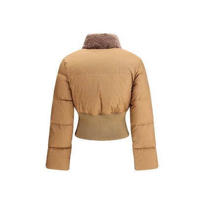 Fendi Brown Polyester Full-Length Jacket