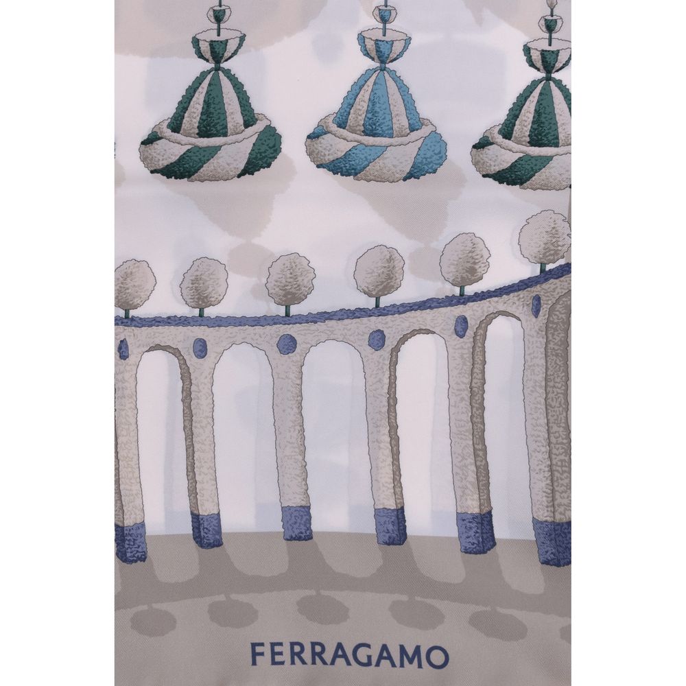 Ferragamo Multicolor Silk Scarf Ferragamo