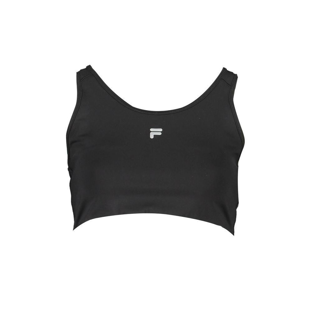 Fila Black Polyester Women's Sports Bra Fila