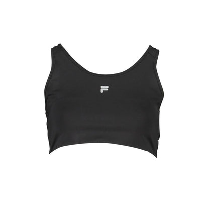 Fila Black Polyester Women's Sports Bra Fila