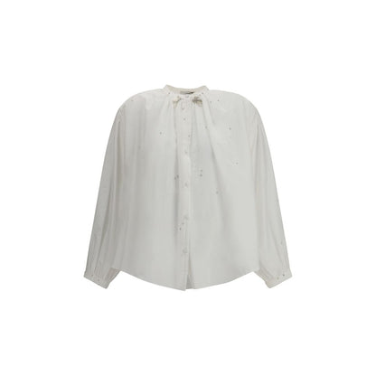 Forte_Forte White Cotton Blouse Forte_Forte