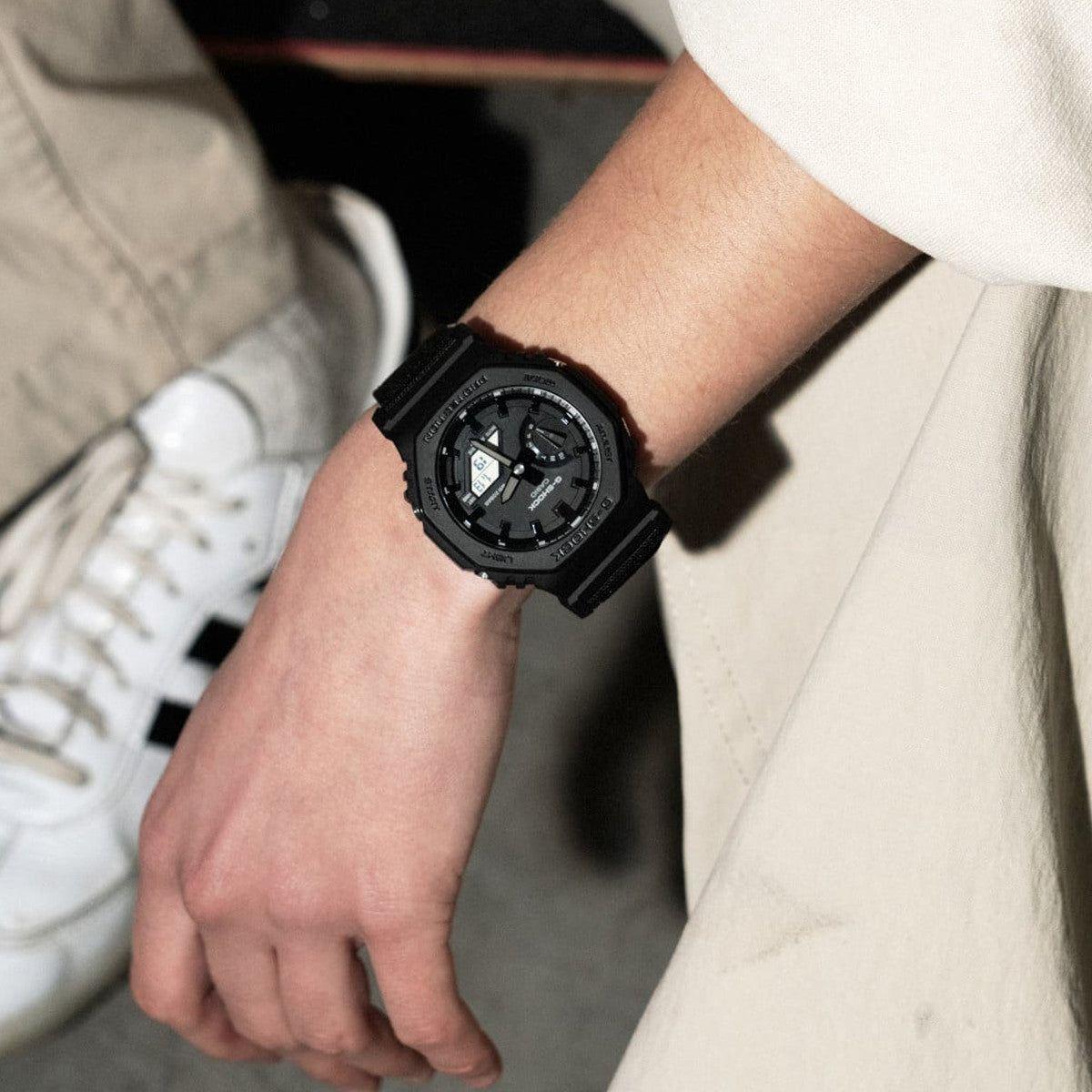 CASIO G-SHOCK Mod. OAK BLACK CORDURA ECO FABRIC STRAP WATCHES CASIO G-SHOCK