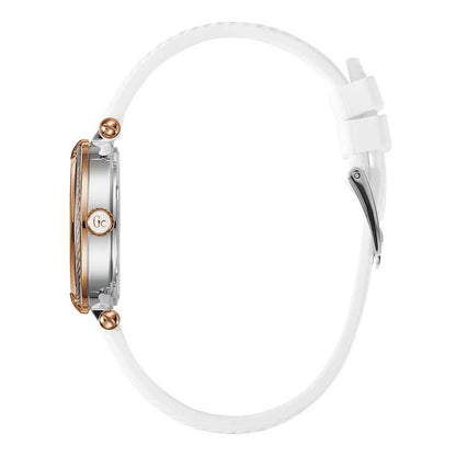 GC White Synthetic Dress Watch GC