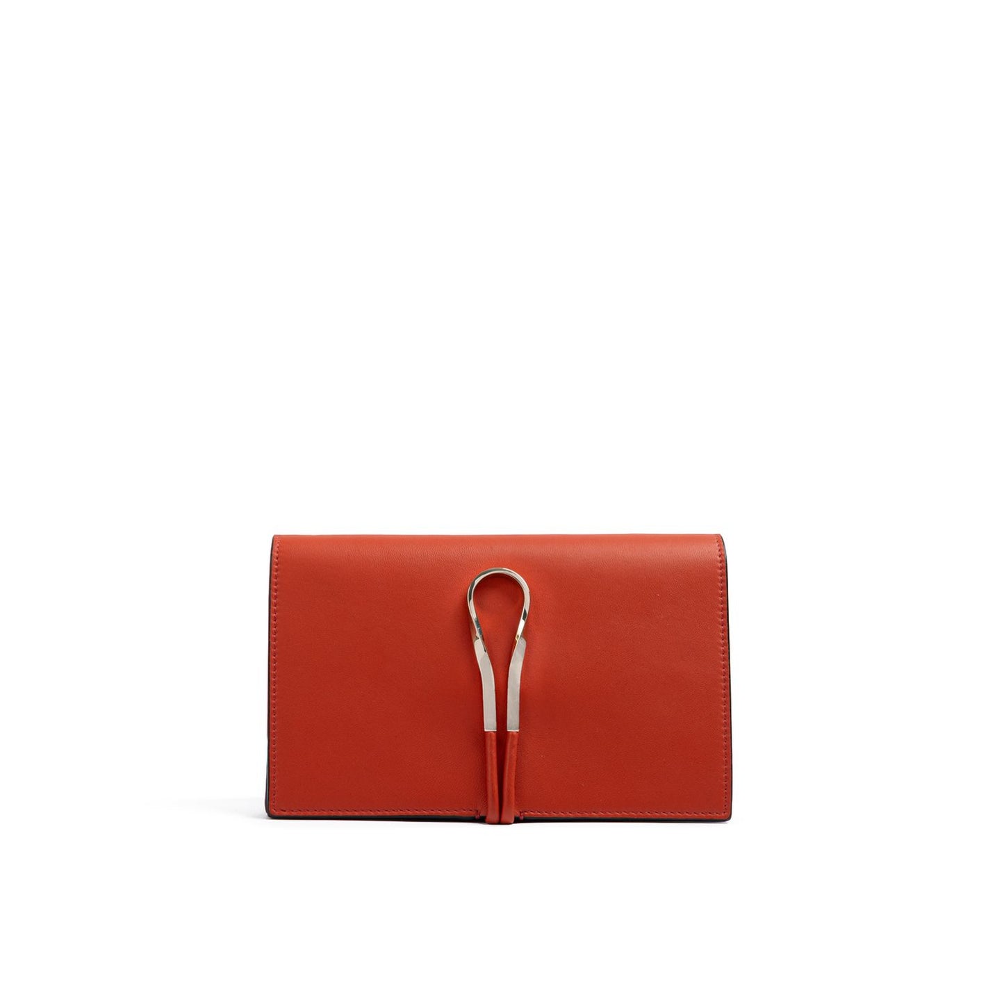 Giada Red Leather Clutch Bag Giada