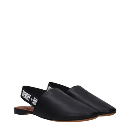 Givenchy Black Leather Slides