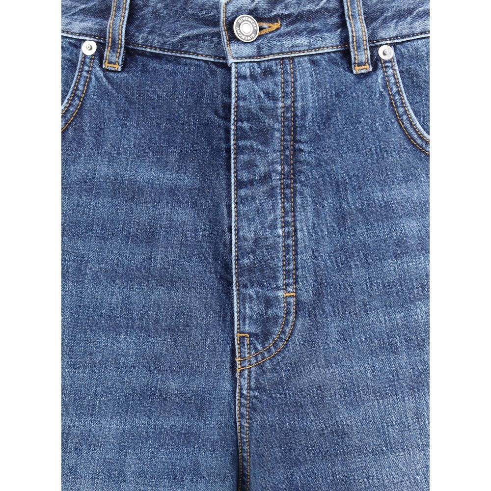 Givenchy Blue Cotton Relaxed Fit Jeans