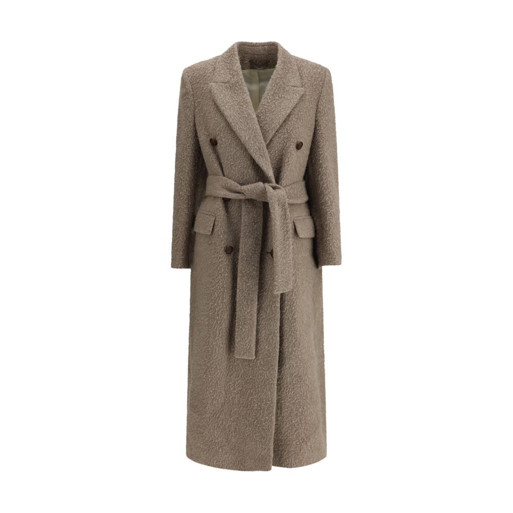 Golden Goose Beige Fleece Wool Coat