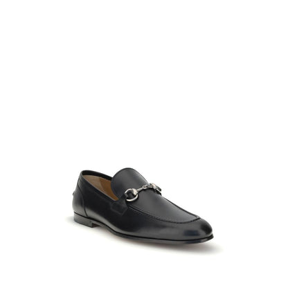 Gucci Black Calf Leather Bos Taurus Slip-On Loafers Gucci