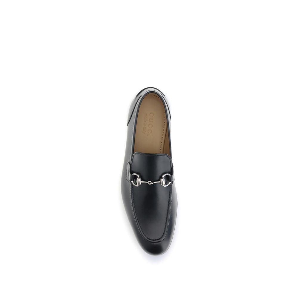 Gucci Black Calf Leather Bos Taurus Slip-On Loafers Gucci