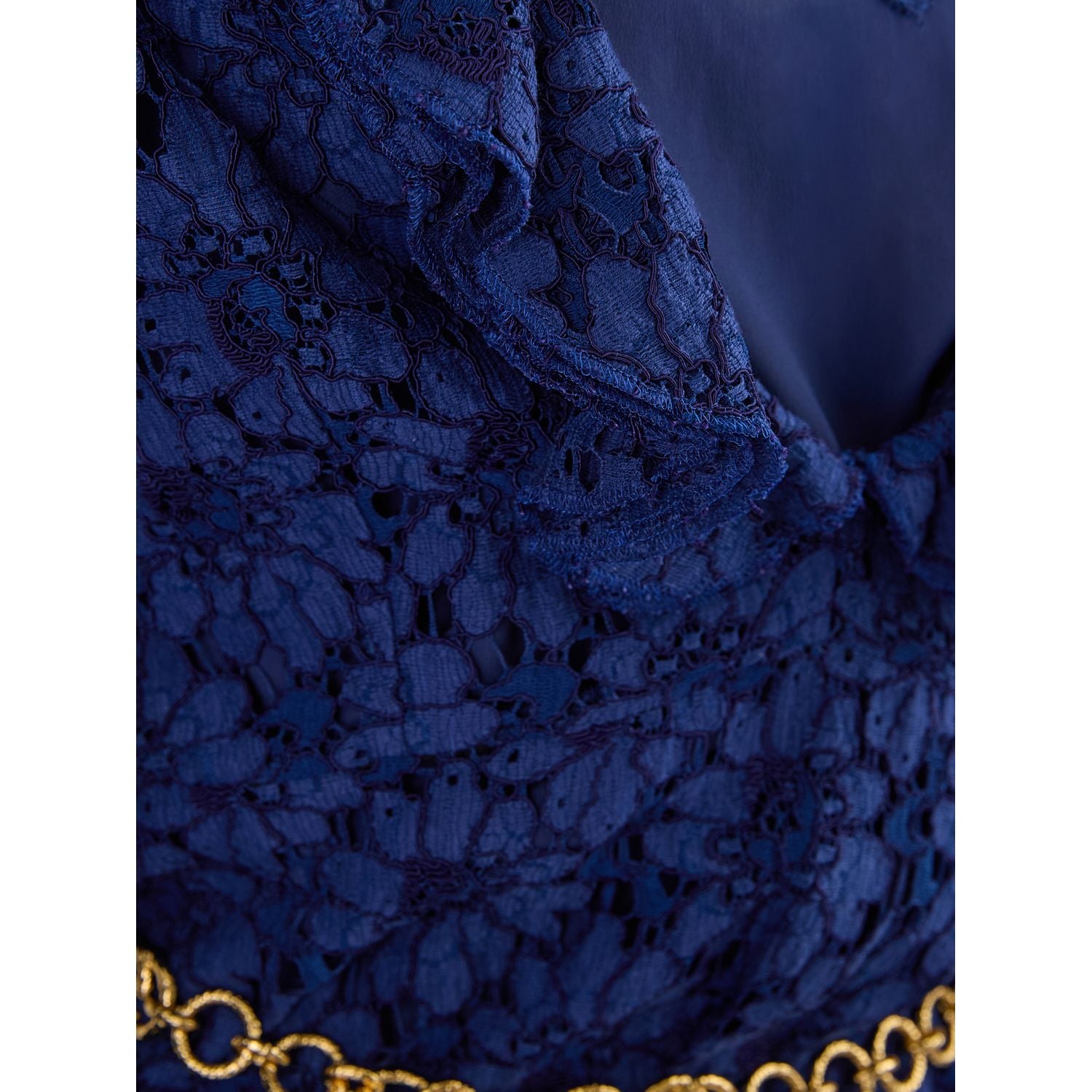 Gucci Blu Viscose and Cotton Mid Long Dress