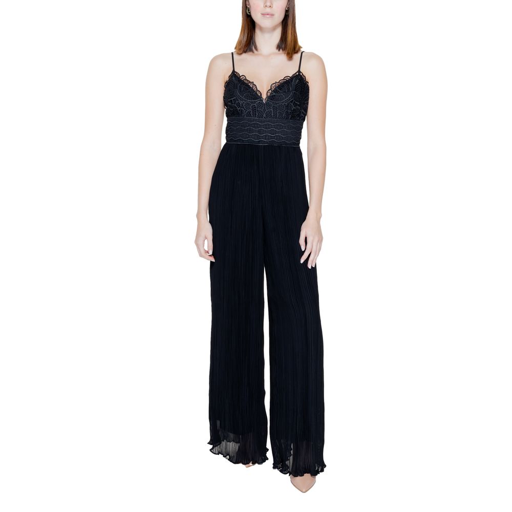 Guess Black Polyester Jumpsuit