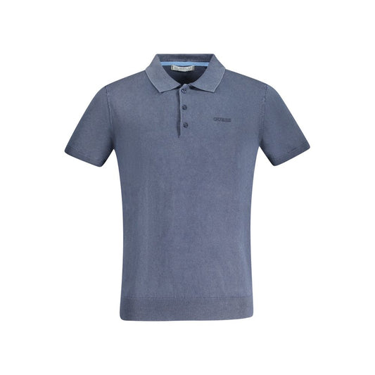 Guess Jeans Blu Cotton Men Polo