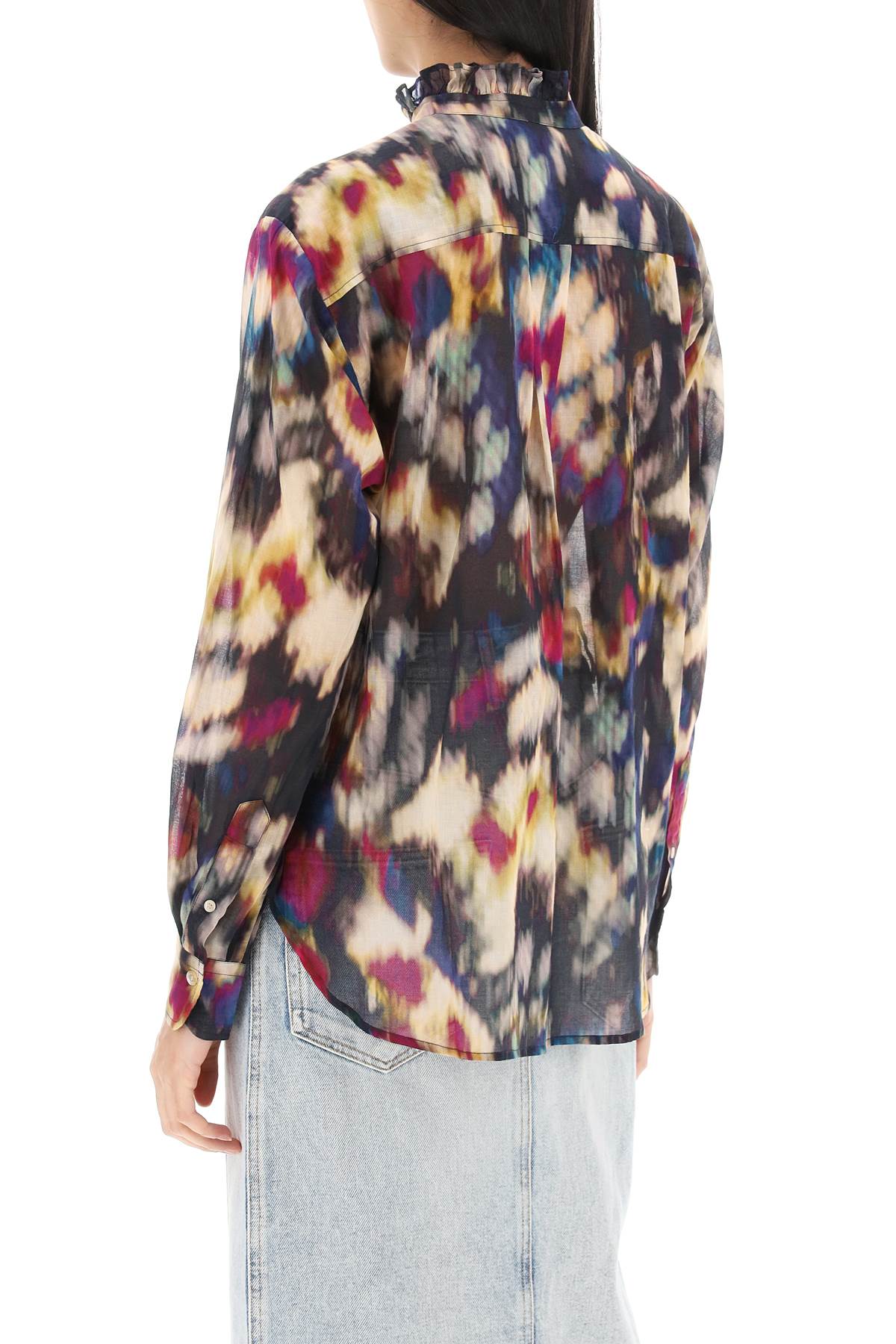 Isabel Marant Etoile gamble shirt with shaded motif