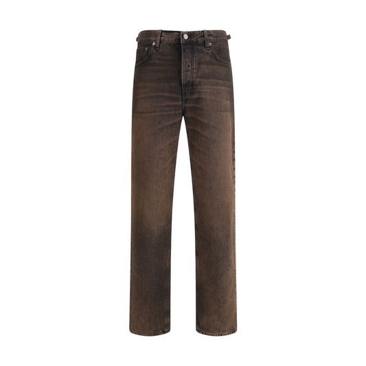 Haikure Brown Cotton Relaxed Fit Jeans Haikure