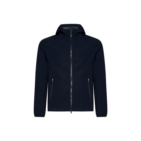 Herno Blue Elastane Shell Jacket