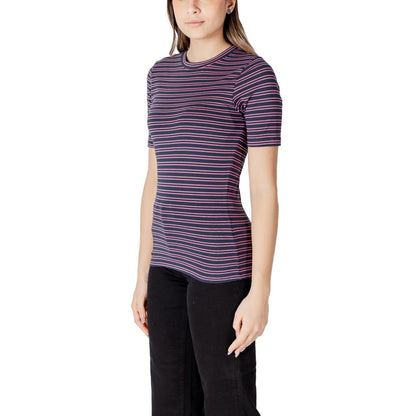 ICHI Bicolor Cotton T-Shirt ICHI
